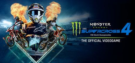 Monster Energy Supercross 4 box art for Playstation 4
